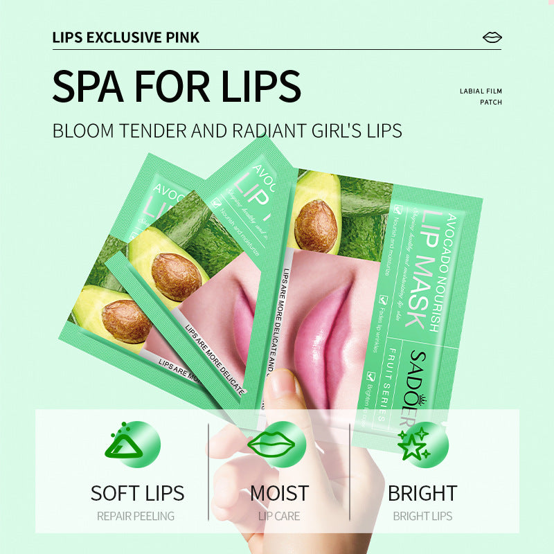 Full English Lip Mask SADOER Avocado Fruit Series Lip Mask