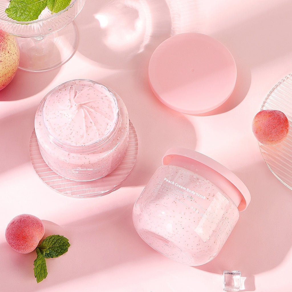 Peach Cream Body Scrub Cream