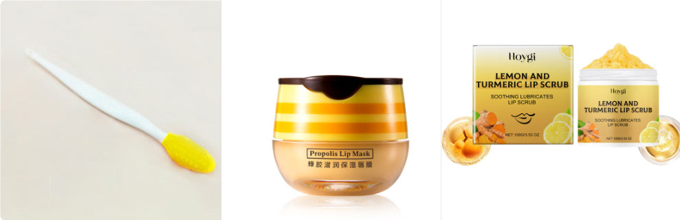 Turmeric Lemon Lip Scrub Cream Moisturizing And Drying