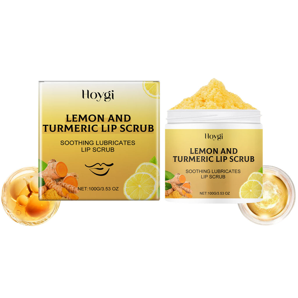 Turmeric Lemon Lip Scrub Cream Moisturizing And Drying