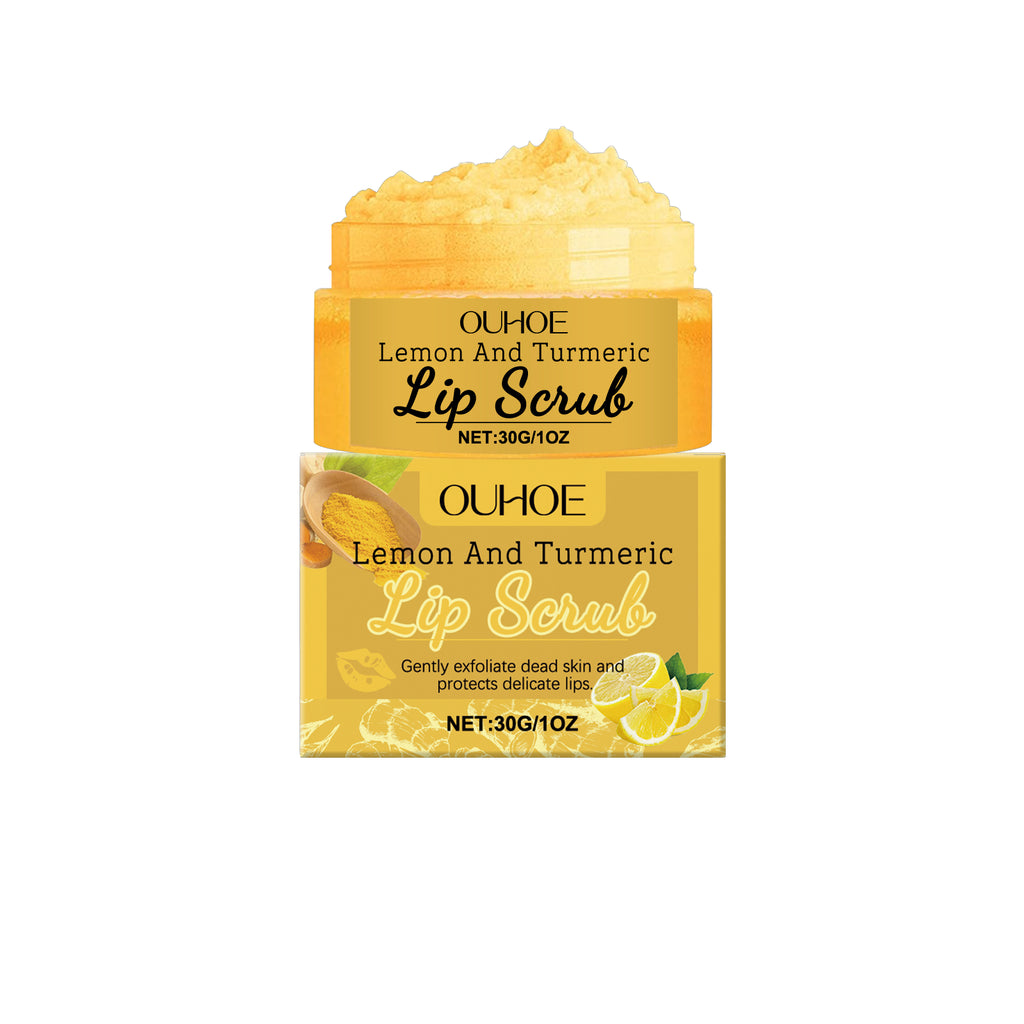 Lemon And Turmeric Lip Scrub